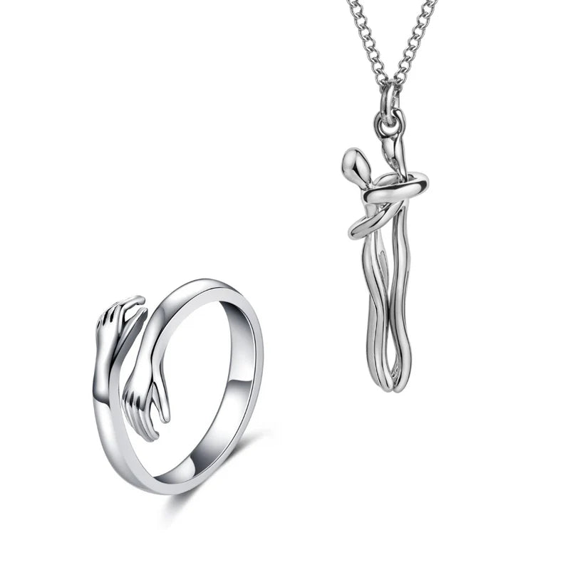 Silver 'Eternal Hug’ Necklace